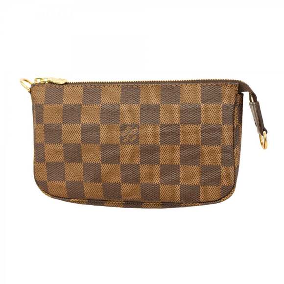 LOUIS VUITTON Authentic Brown Damier Pochette Pouch